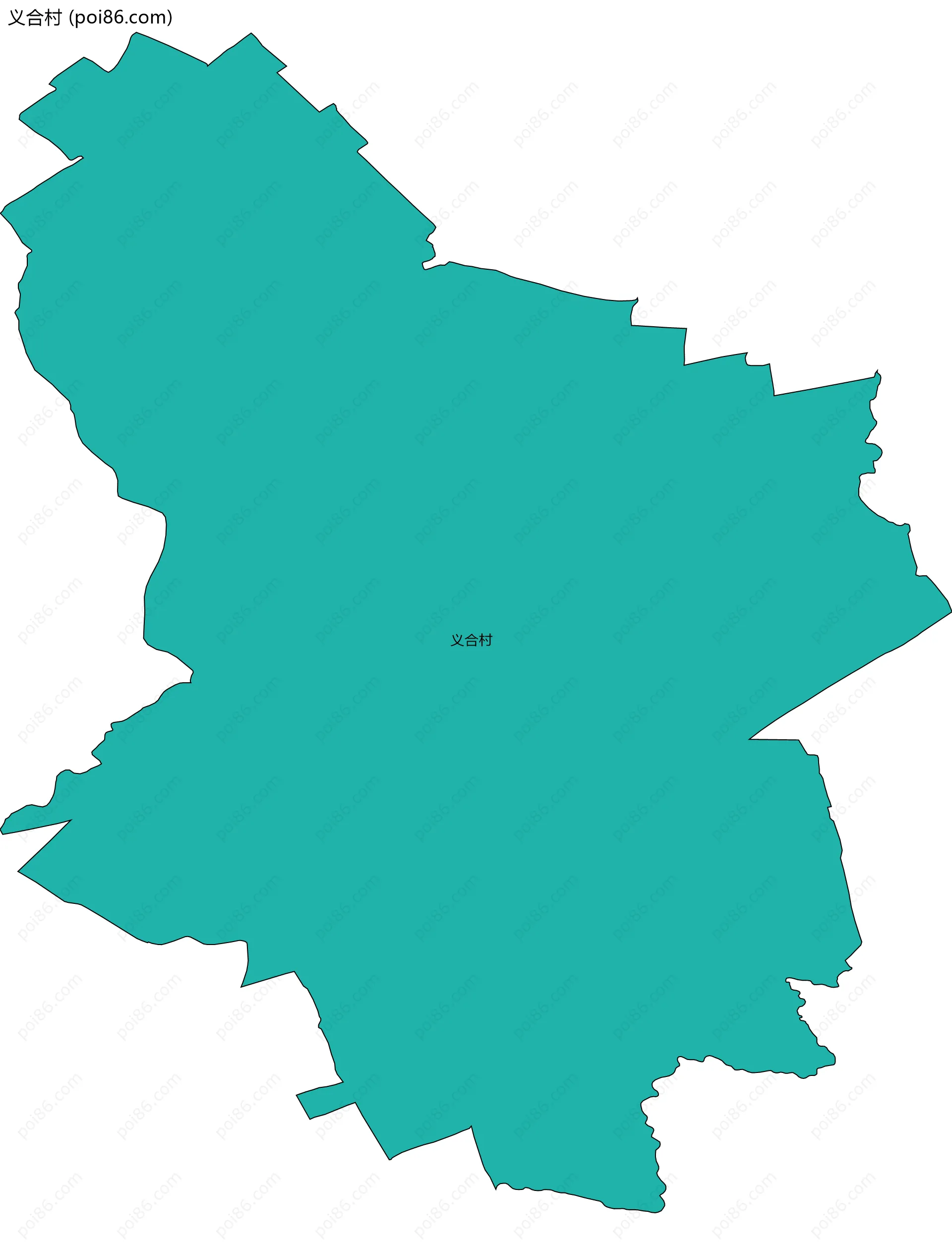 义合村边界地图