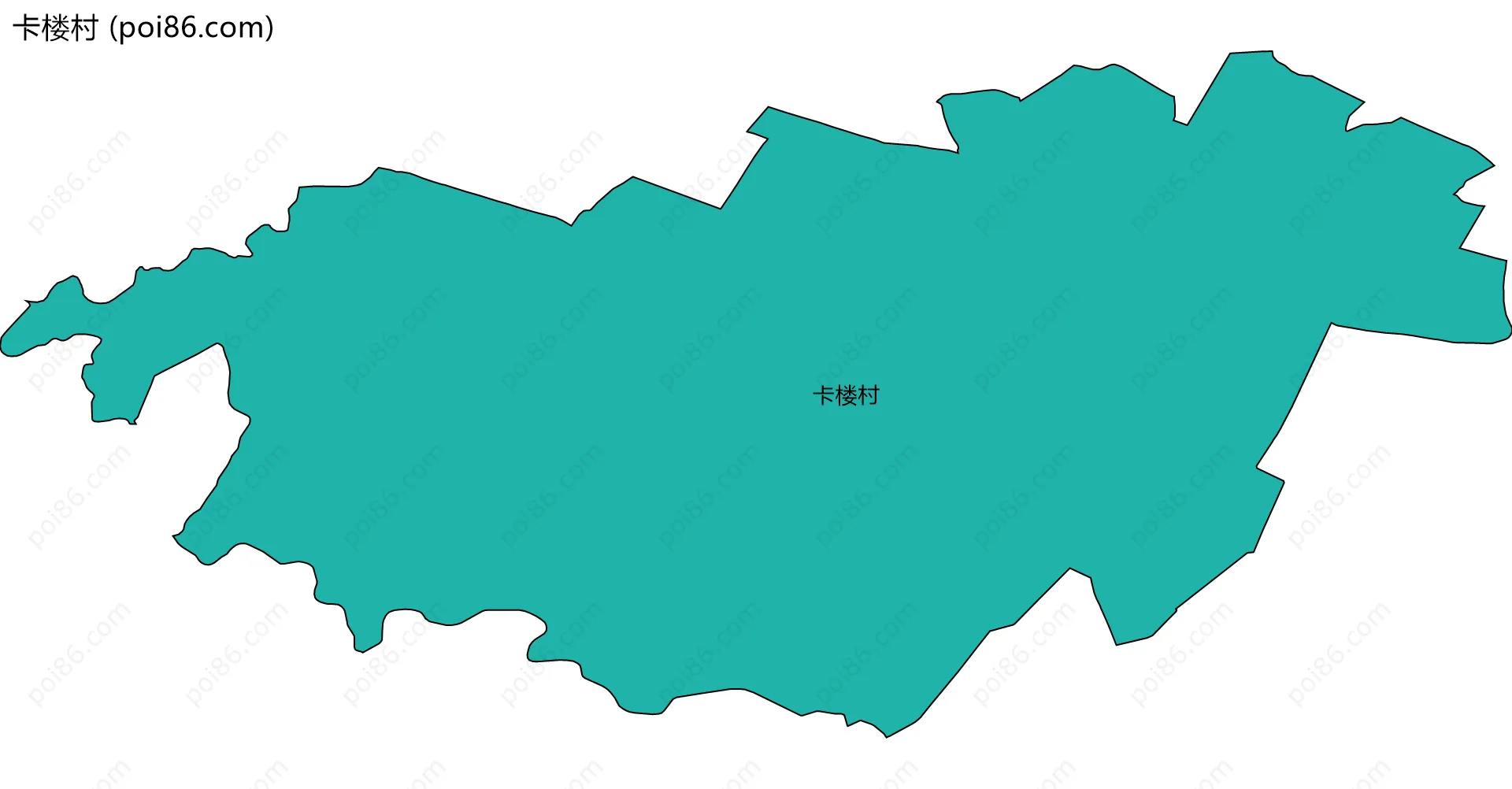 卡楼村边界地图