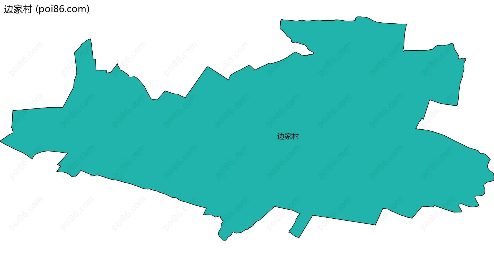 边家村边界地图