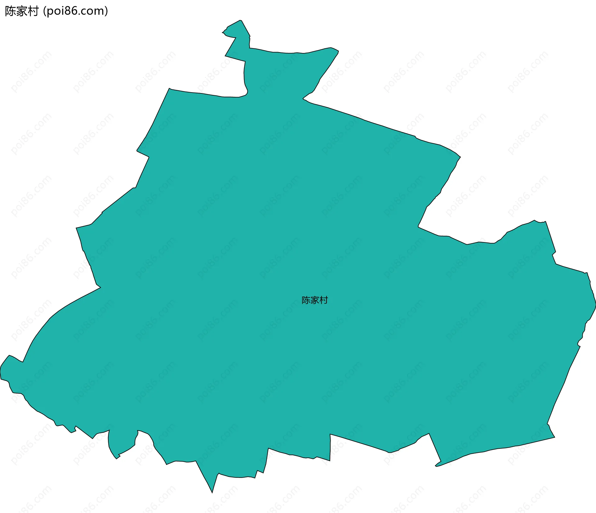 陈家村边界地图