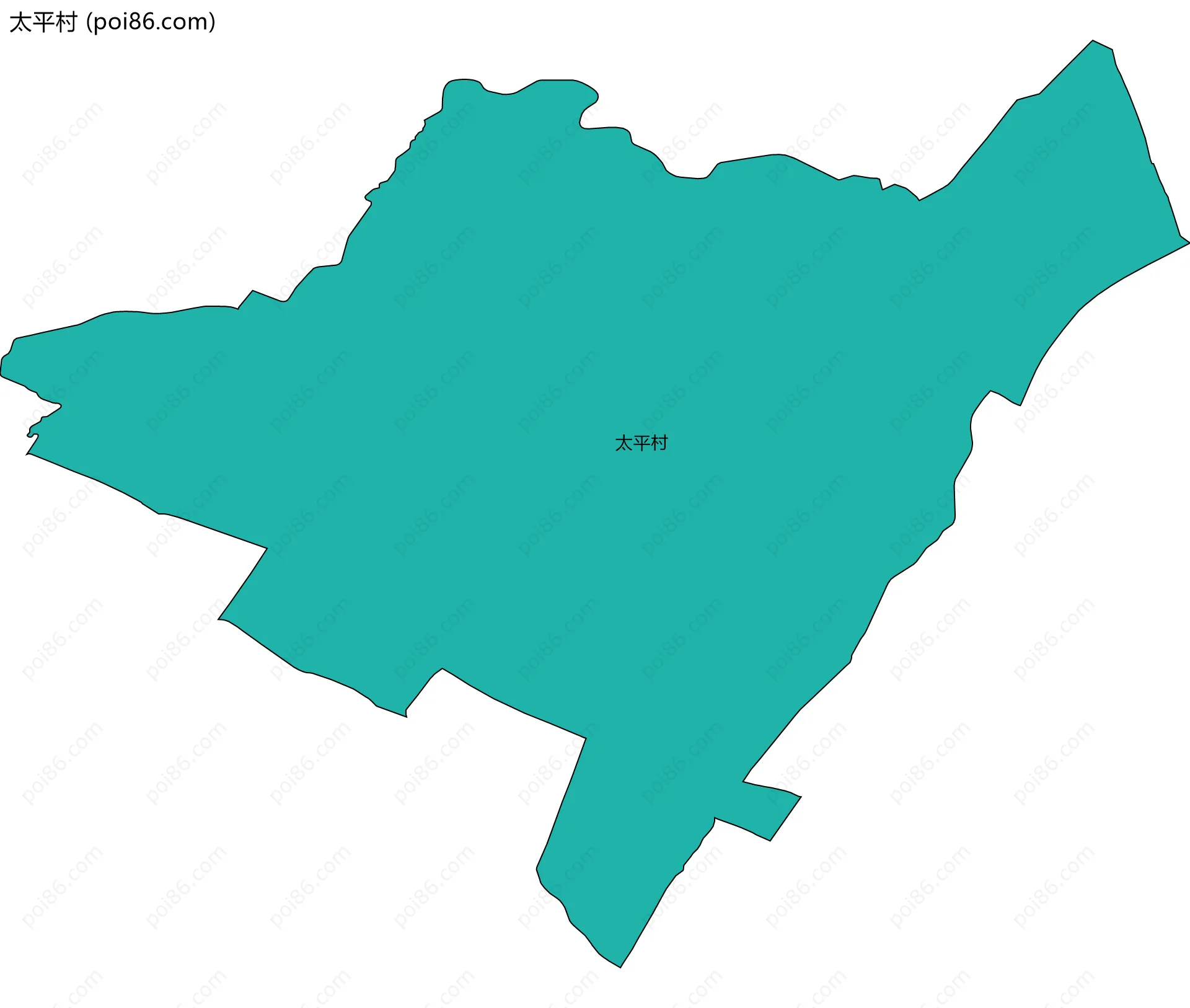 太平村边界地图