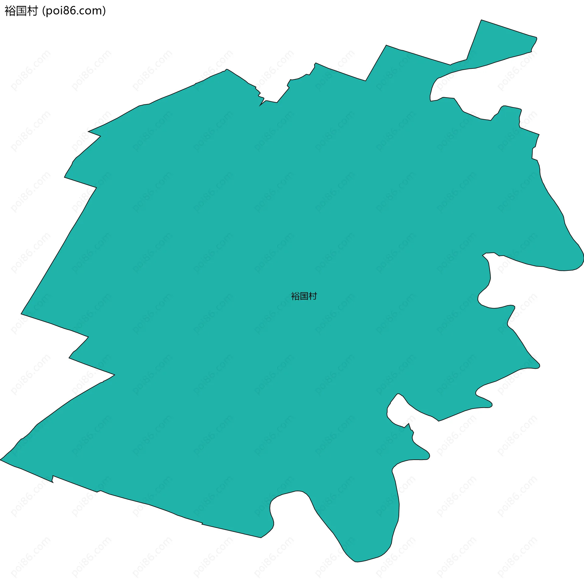 裕国村边界地图