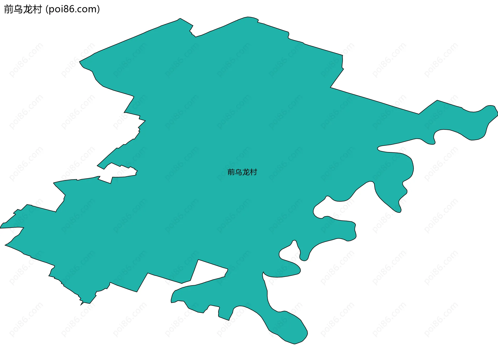 前乌龙村边界地图