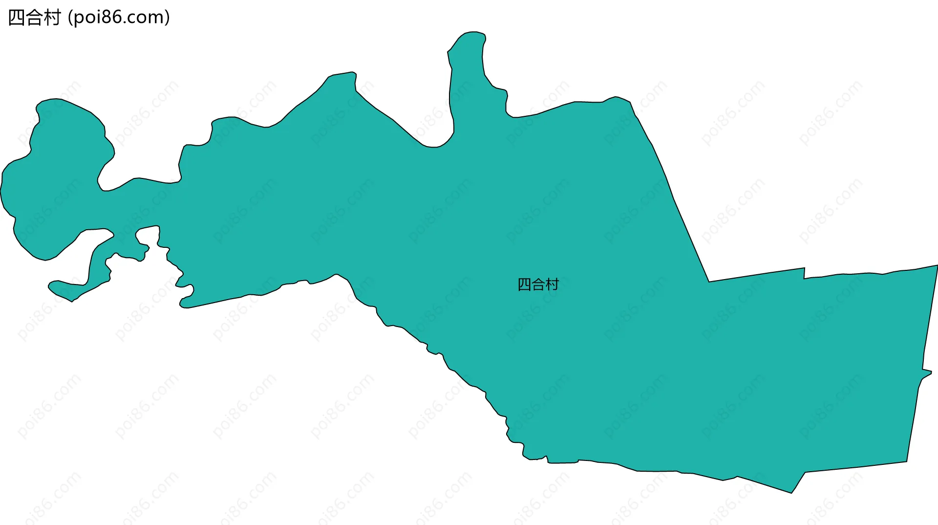 四合村边界地图