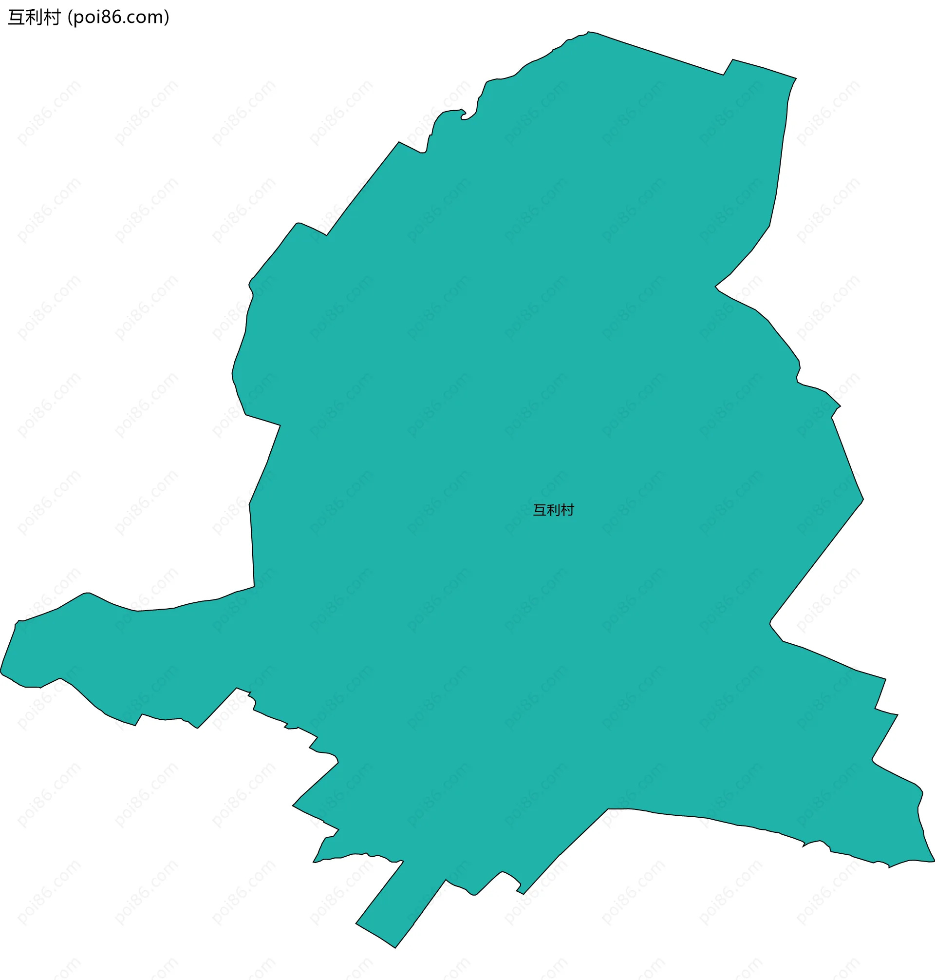 互利村边界地图