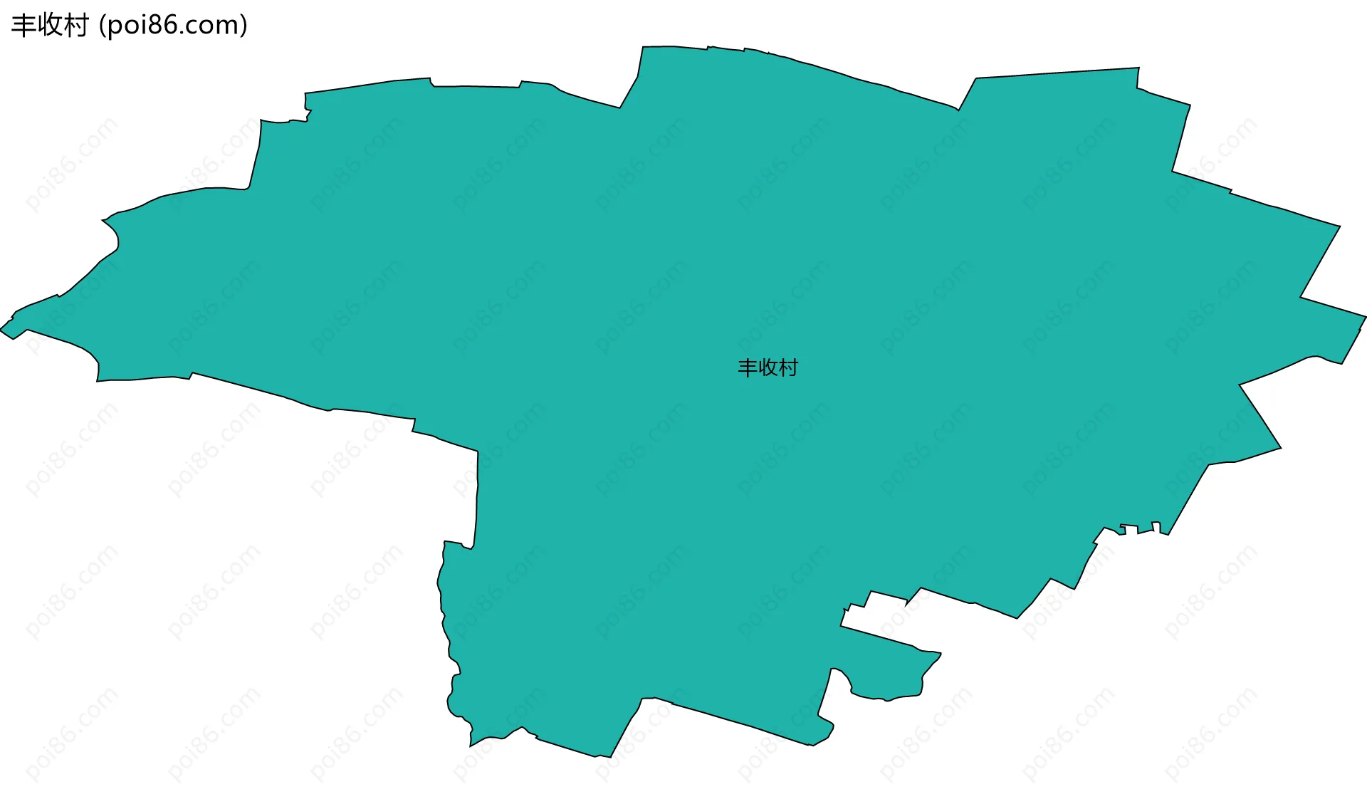 丰收村边界地图