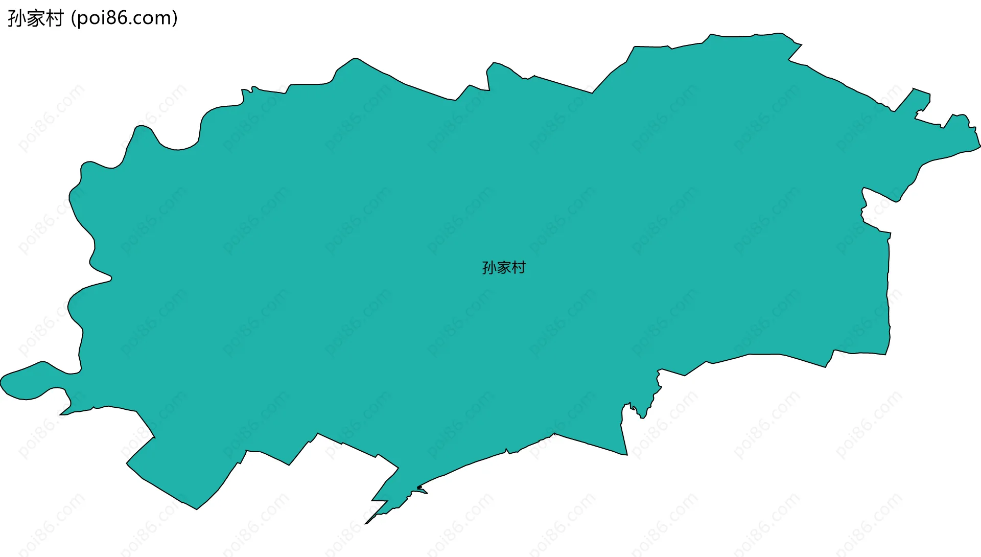 孙家村边界地图