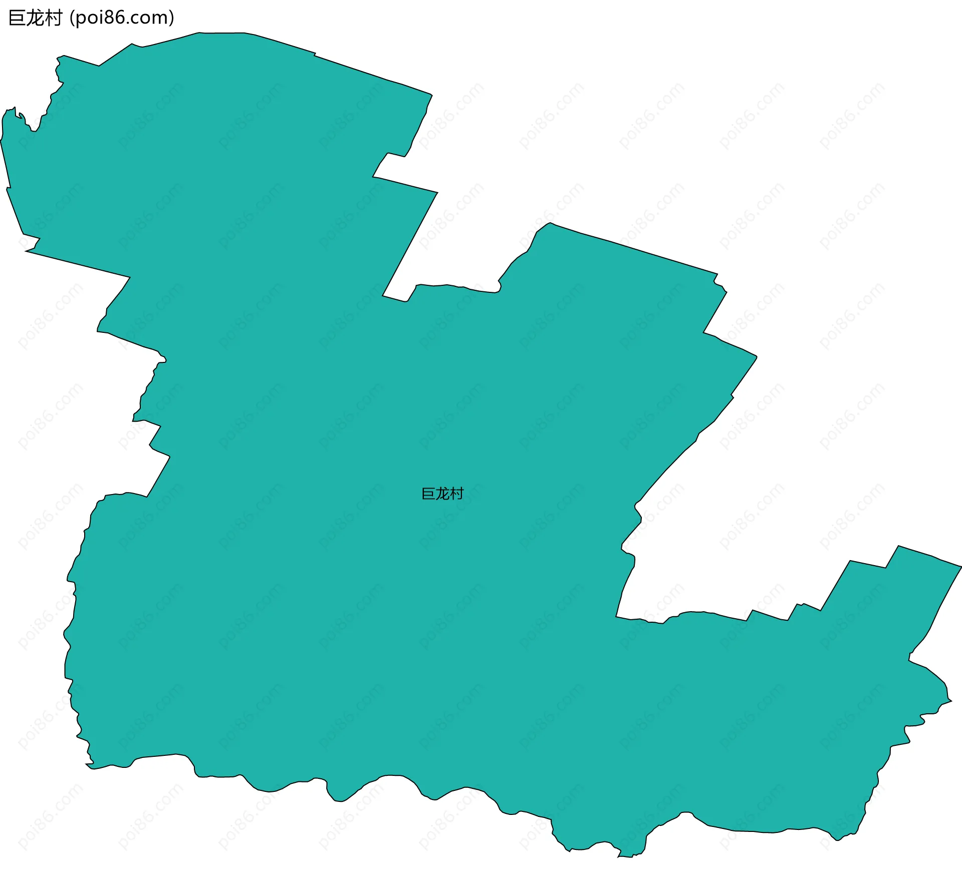 巨龙村边界地图