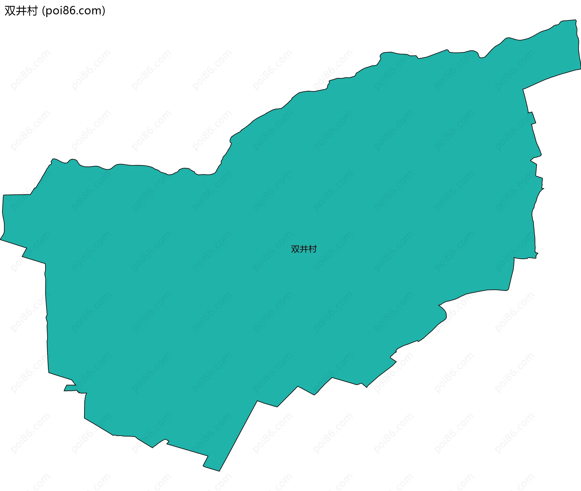 双井村边界地图