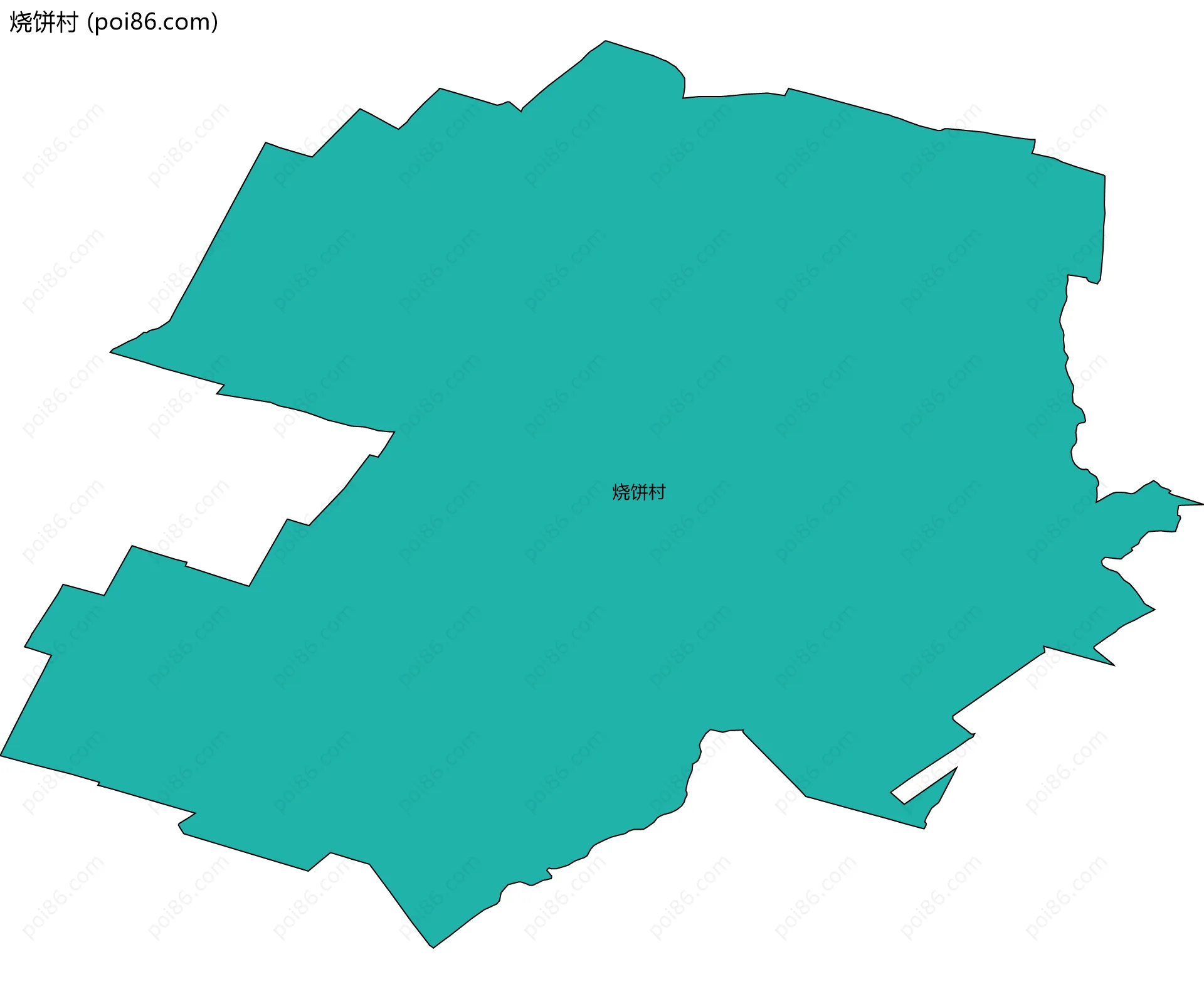 烧饼村边界地图