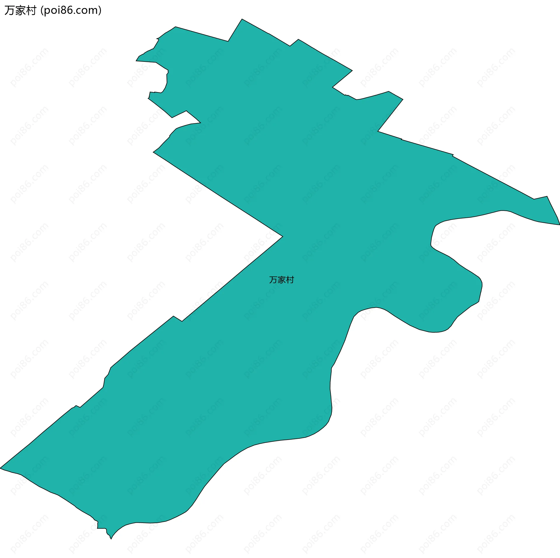 万家村边界地图