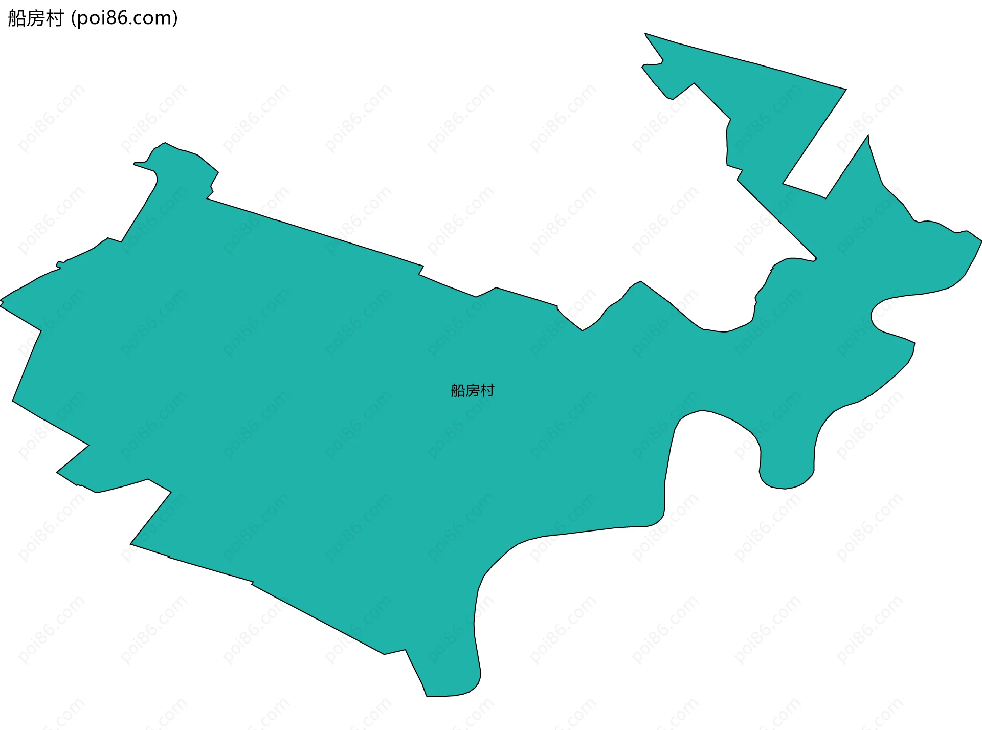 船房村边界地图