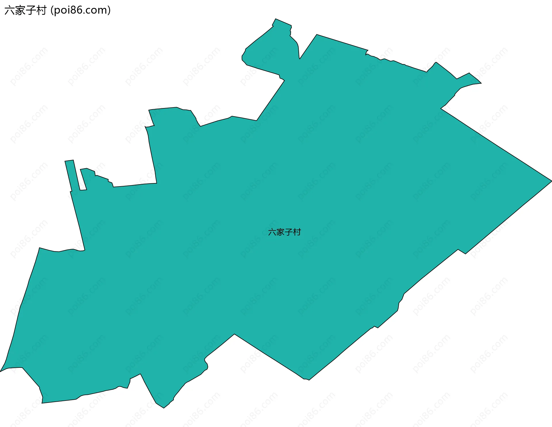 六家子村边界地图