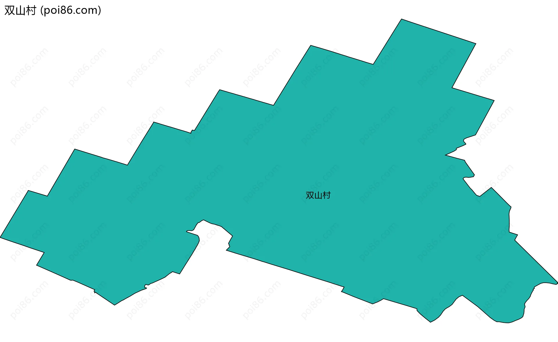 双山村边界地图