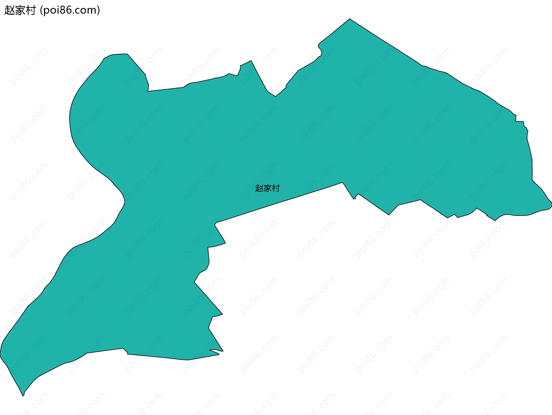 赵家村边界地图