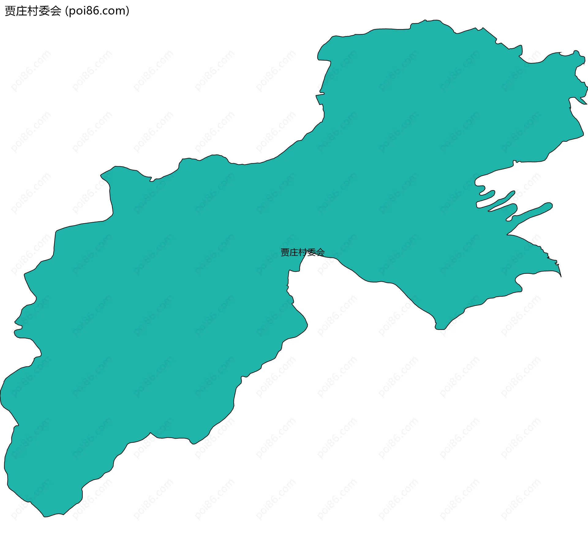 贾庄村委会边界地图