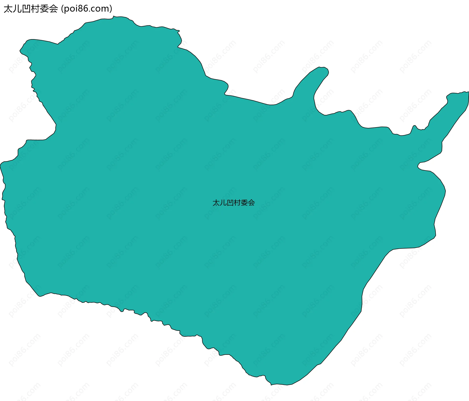 太儿凹村委会边界地图