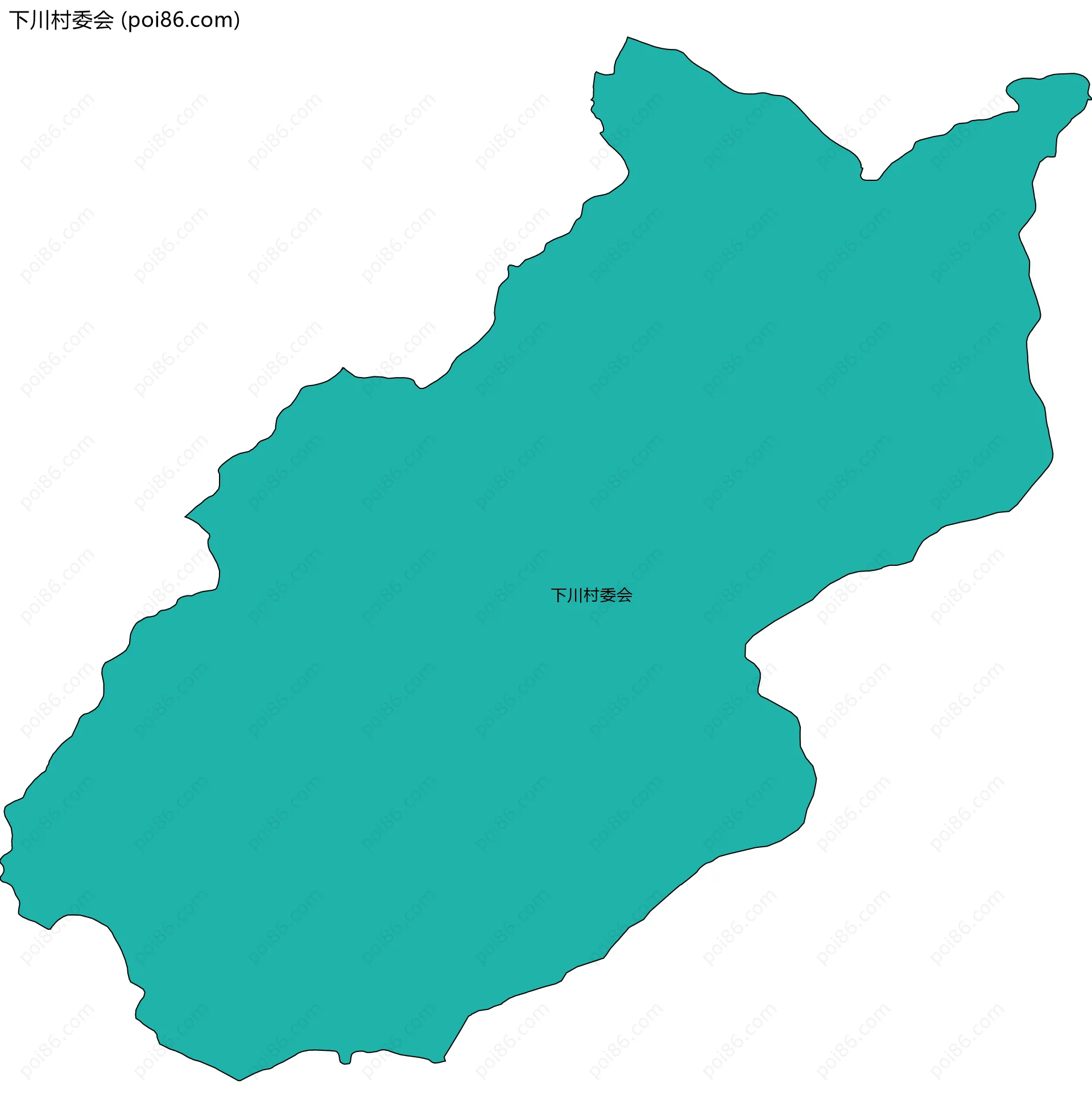 下川村委会边界地图