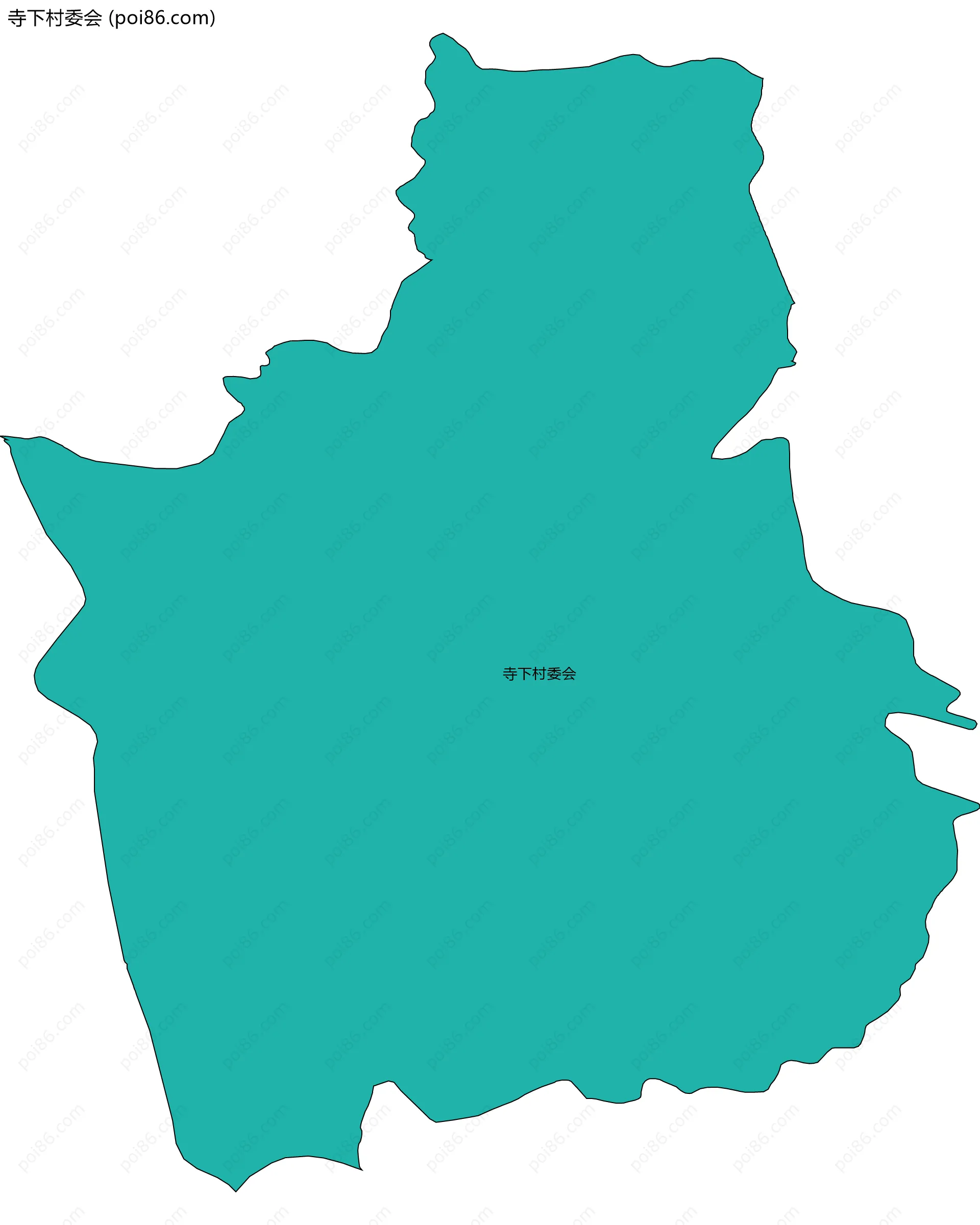 寺下村委会边界地图