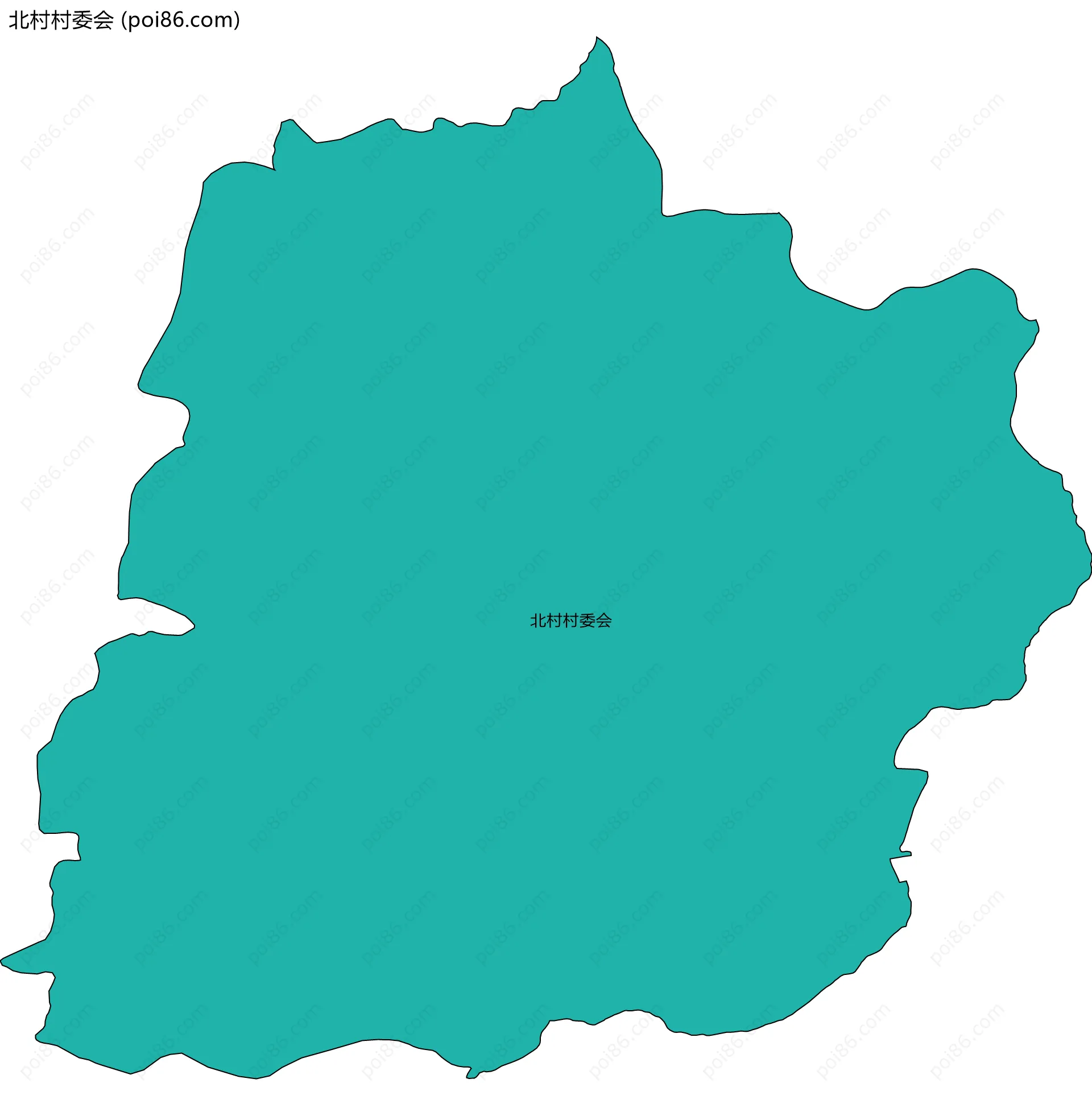 北村村委会边界地图