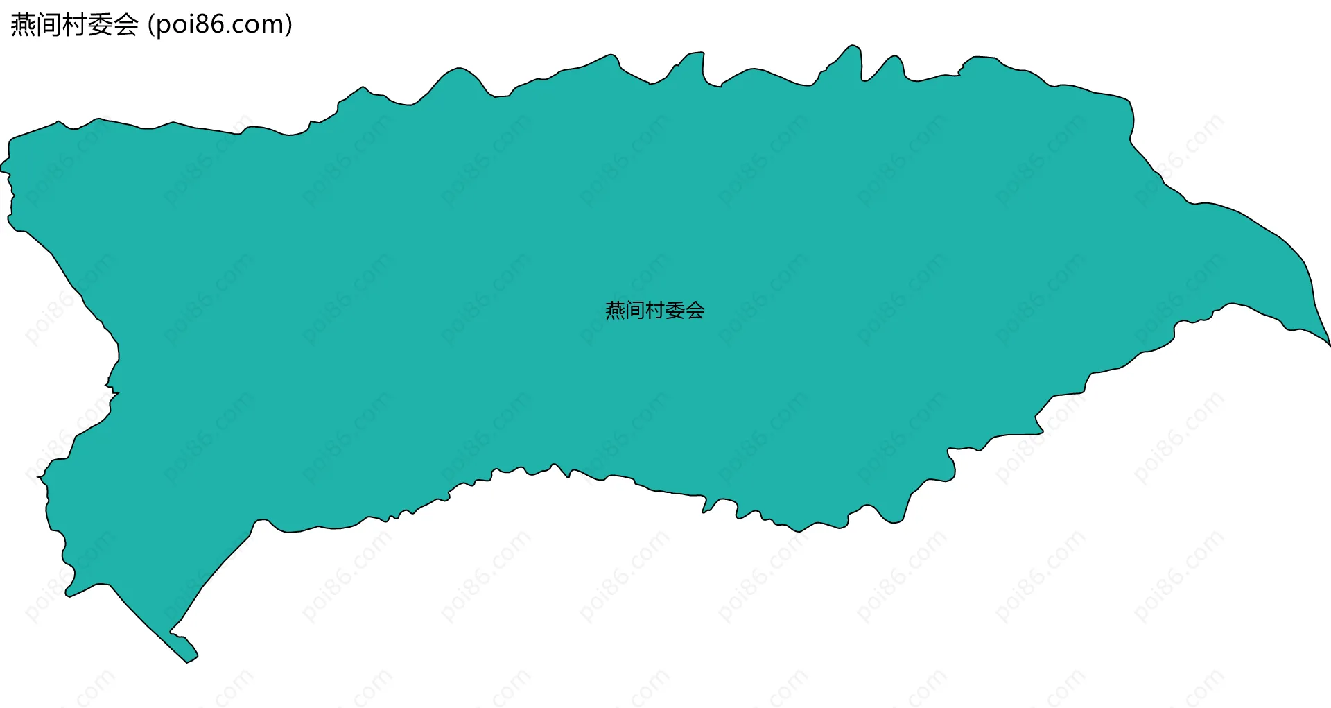 燕间村委会边界地图