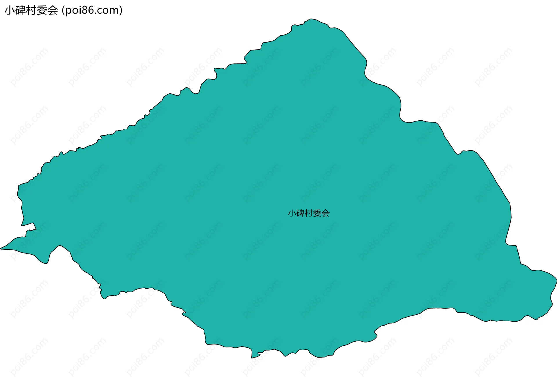 小碑村委会边界地图