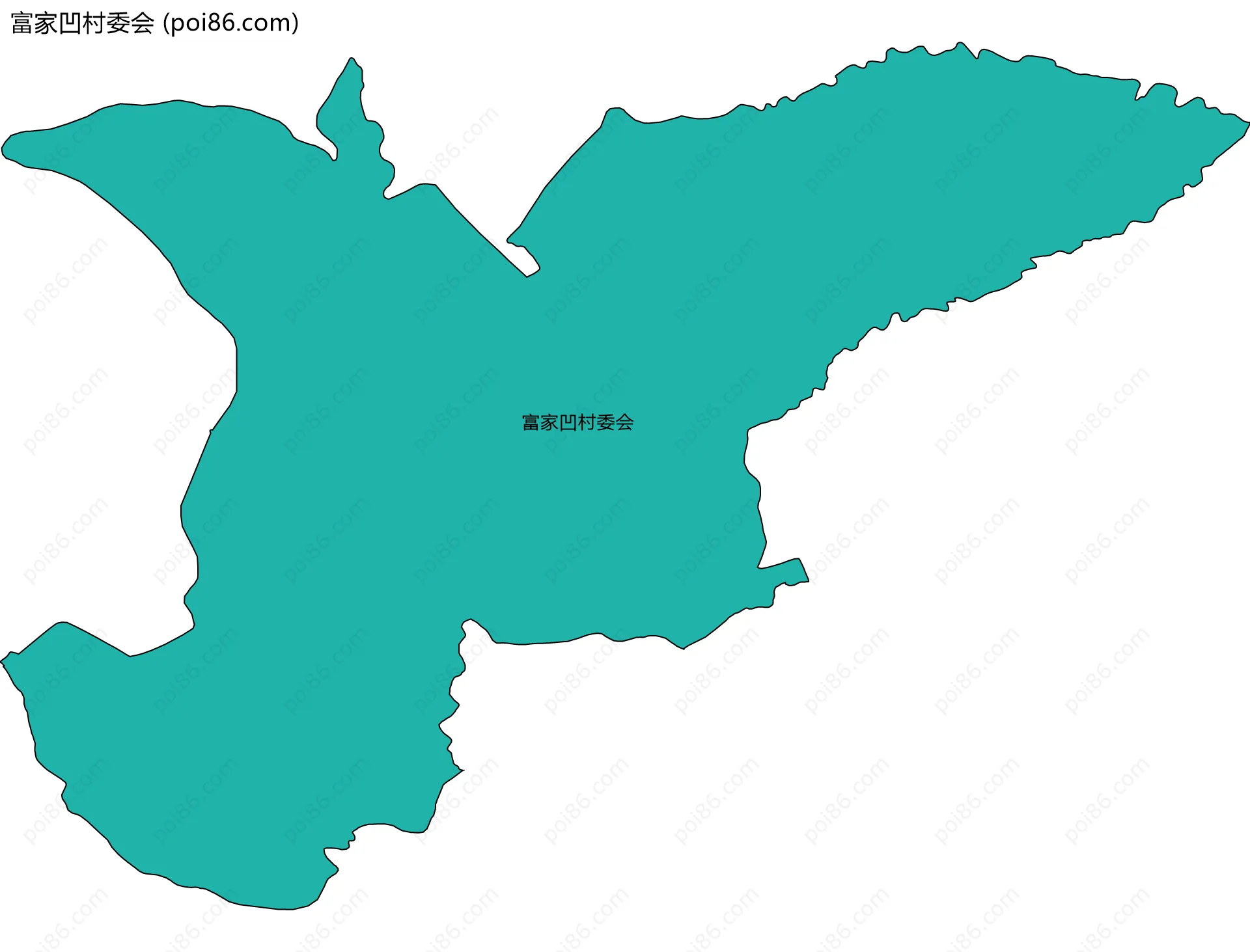 富家凹村委会边界地图