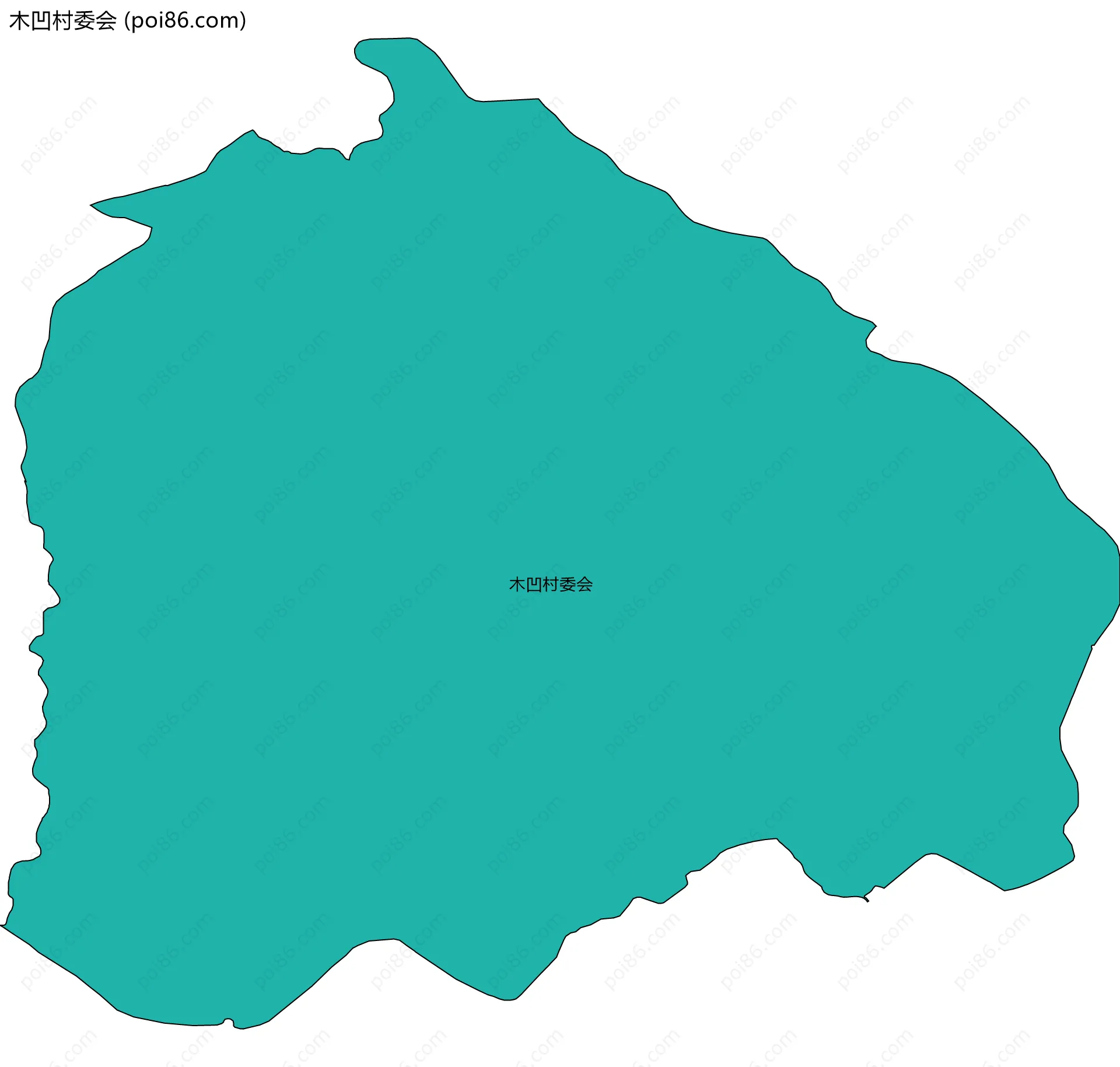 木凹村委会边界地图