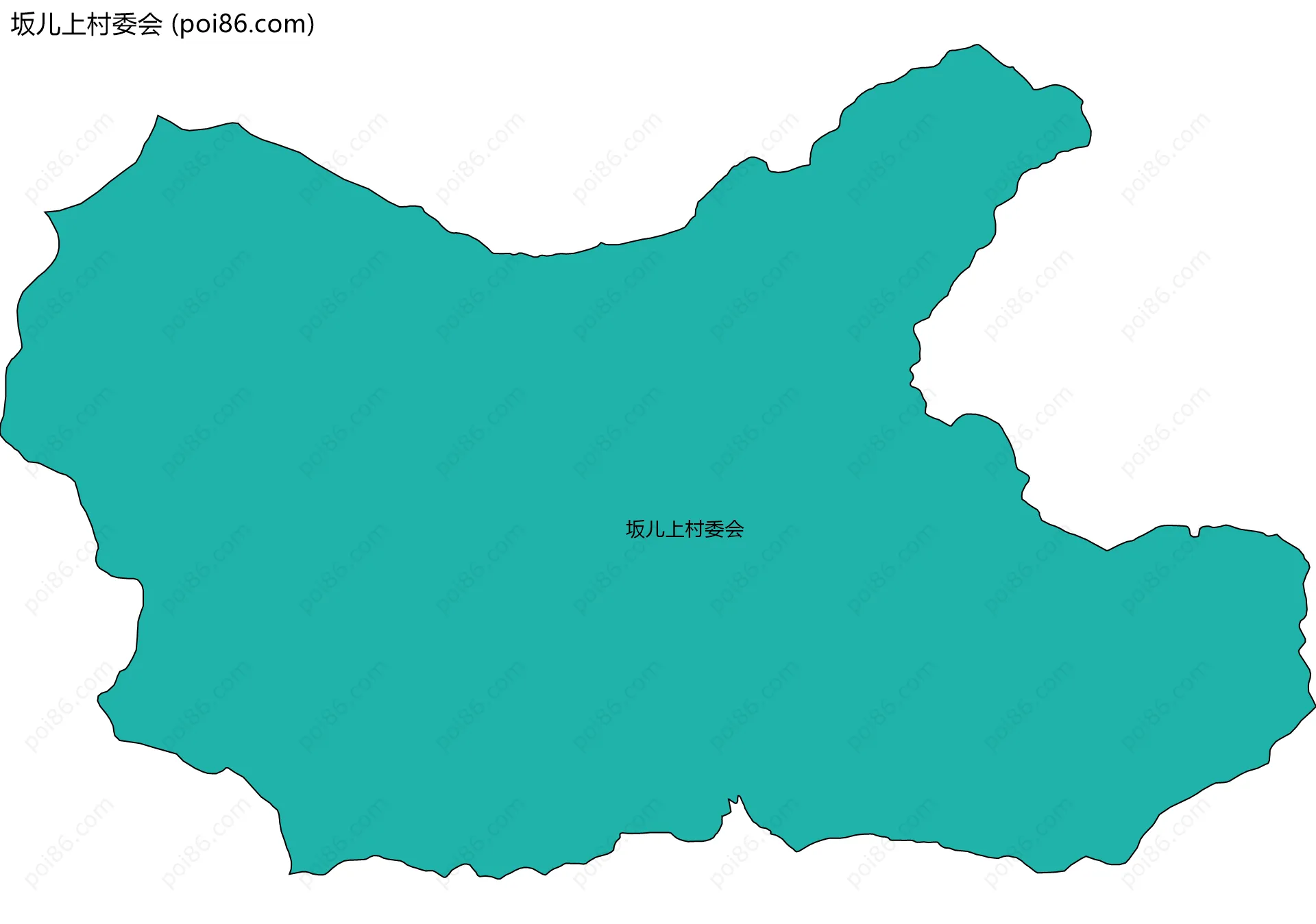 坂儿上村委会边界地图