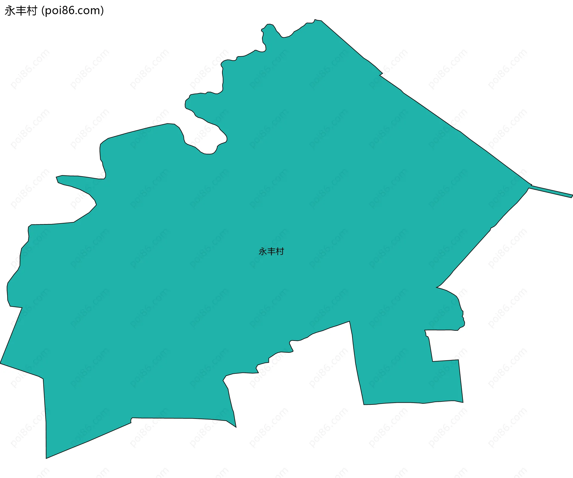 永丰村边界地图