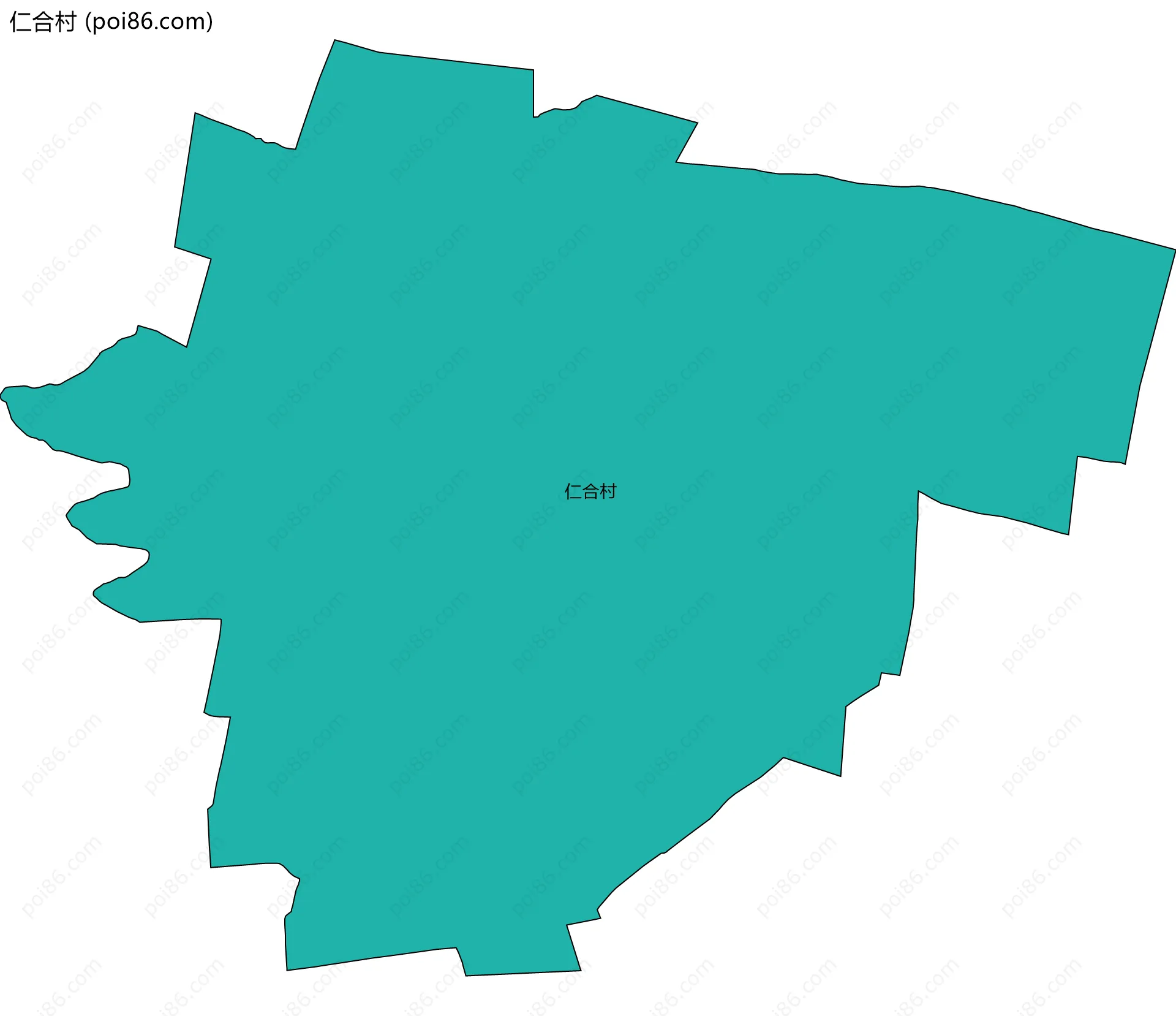 仁合村边界地图