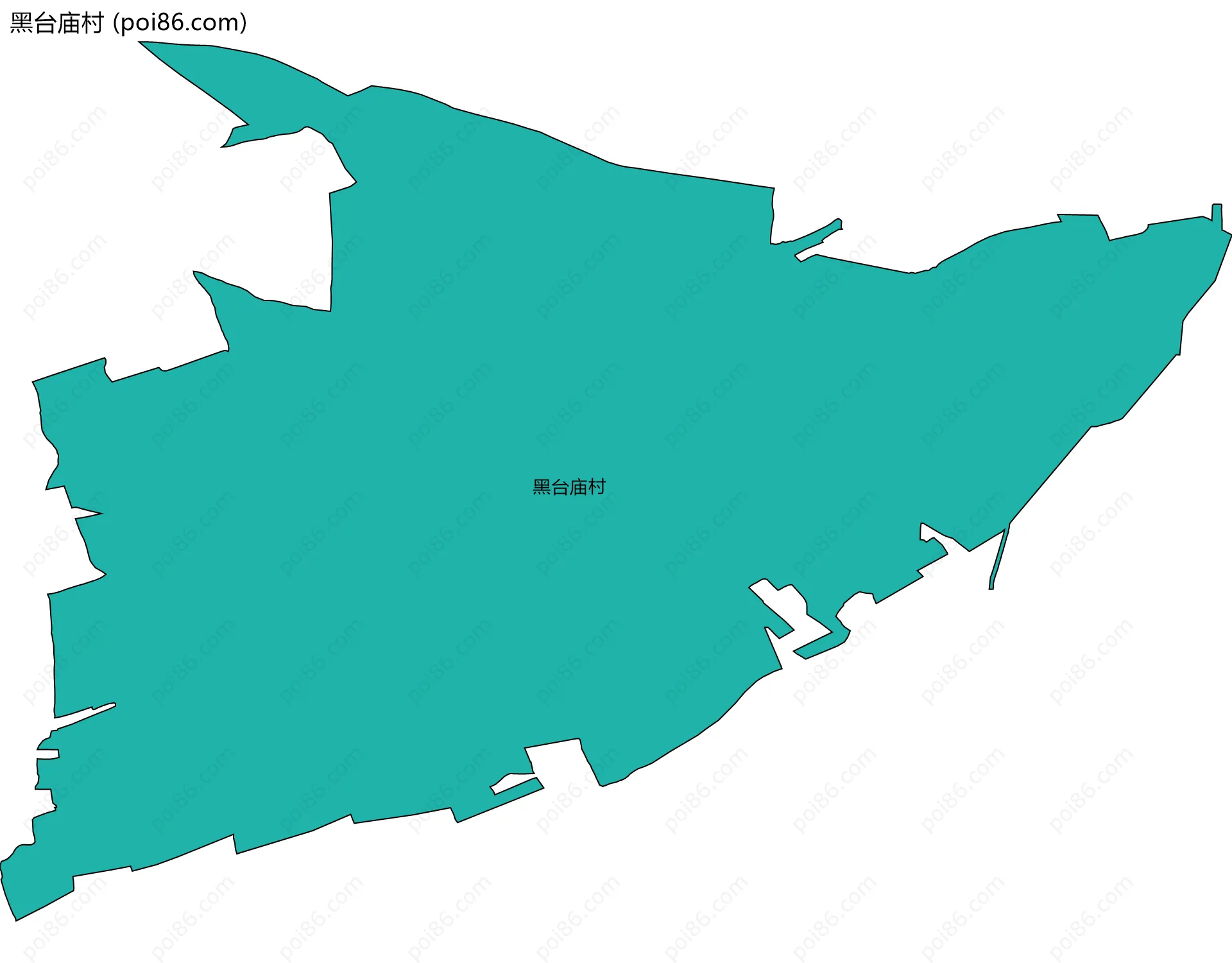 黑台庙村边界地图