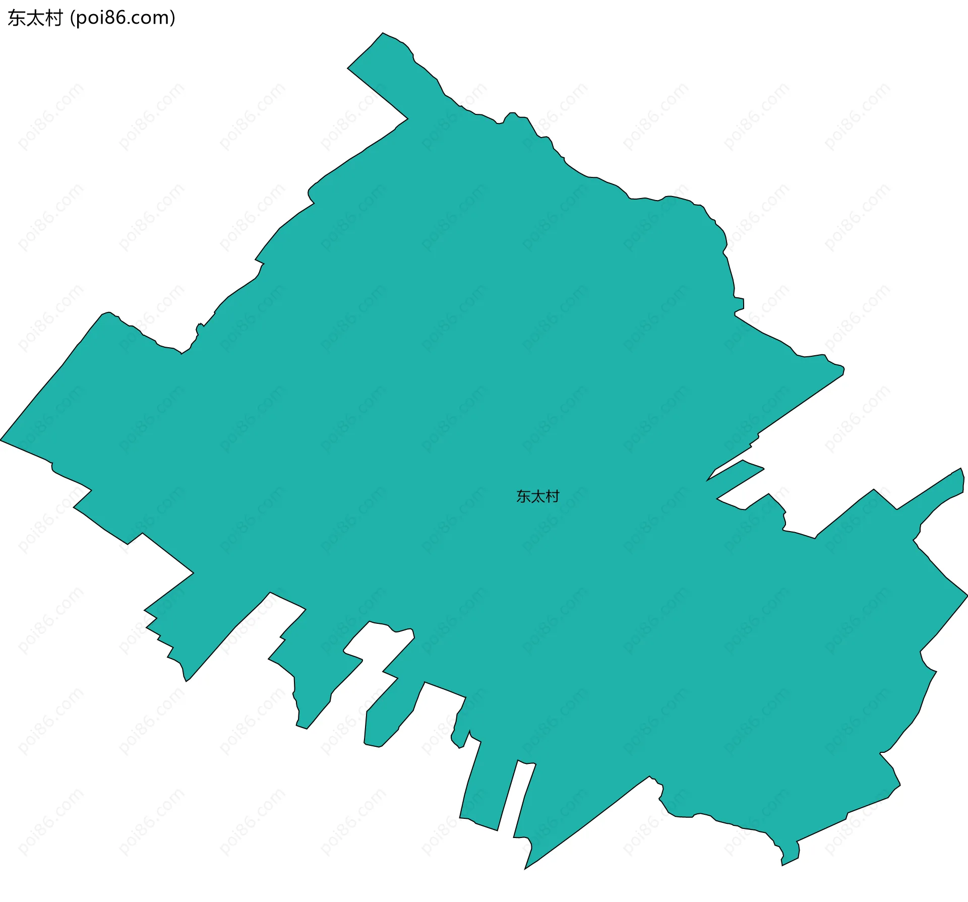 东太村边界地图