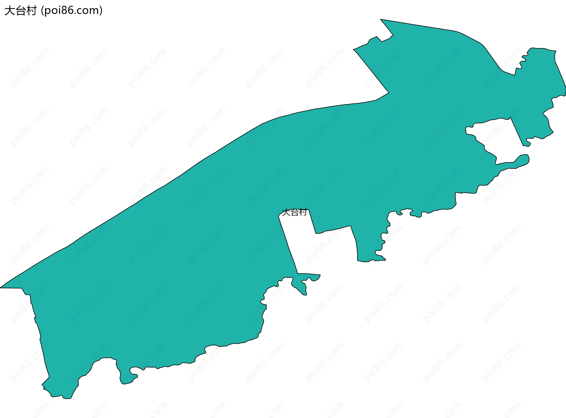 大台村边界地图