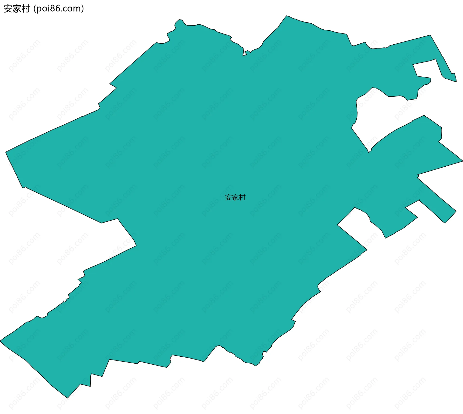 安家村边界地图