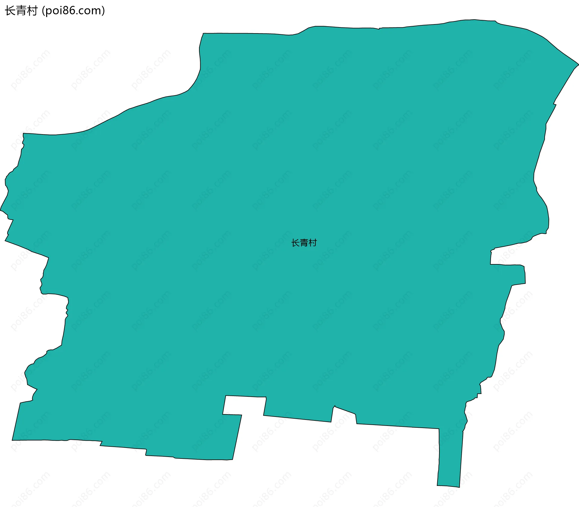长青村边界地图