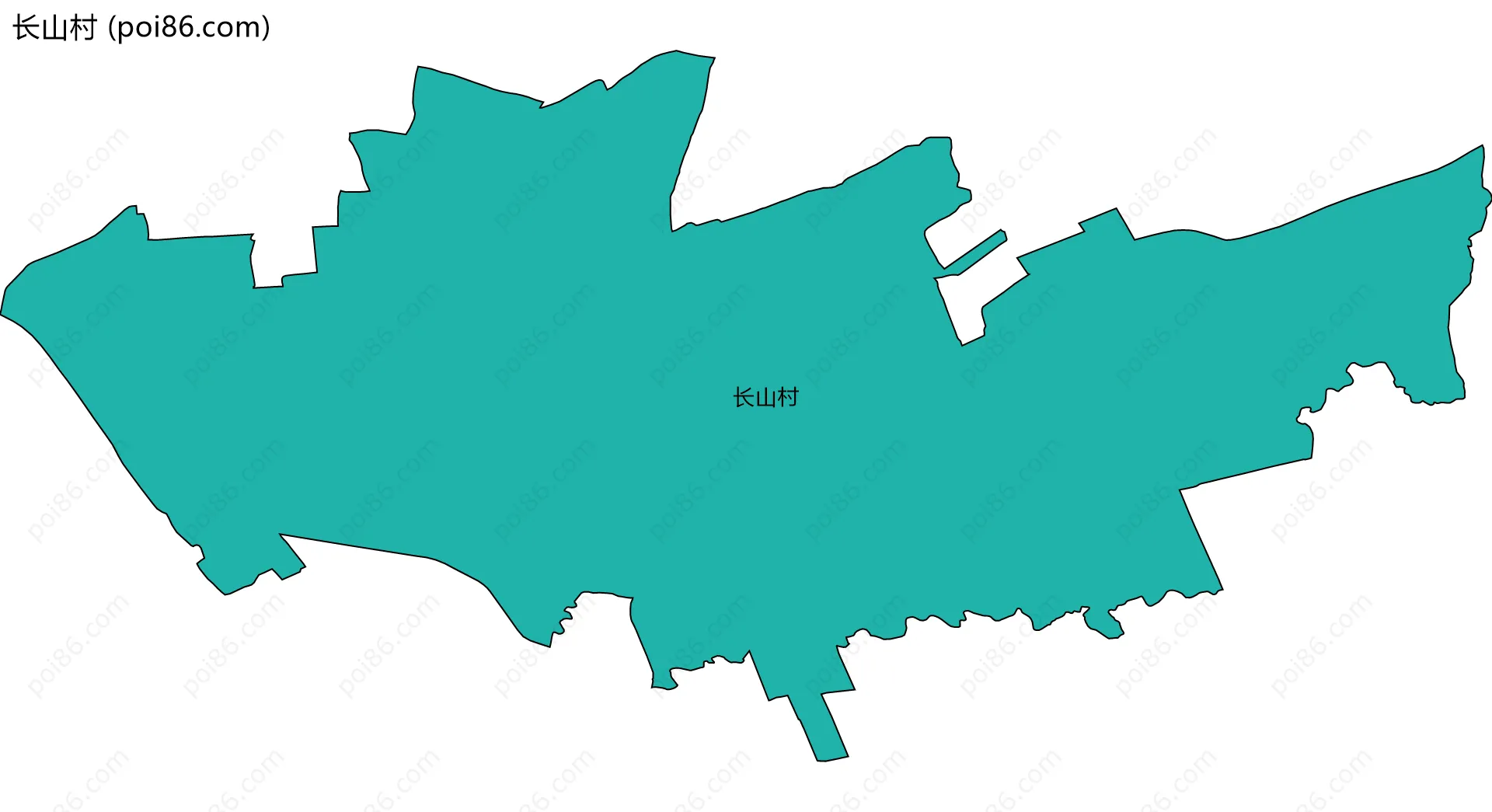 长山村边界地图