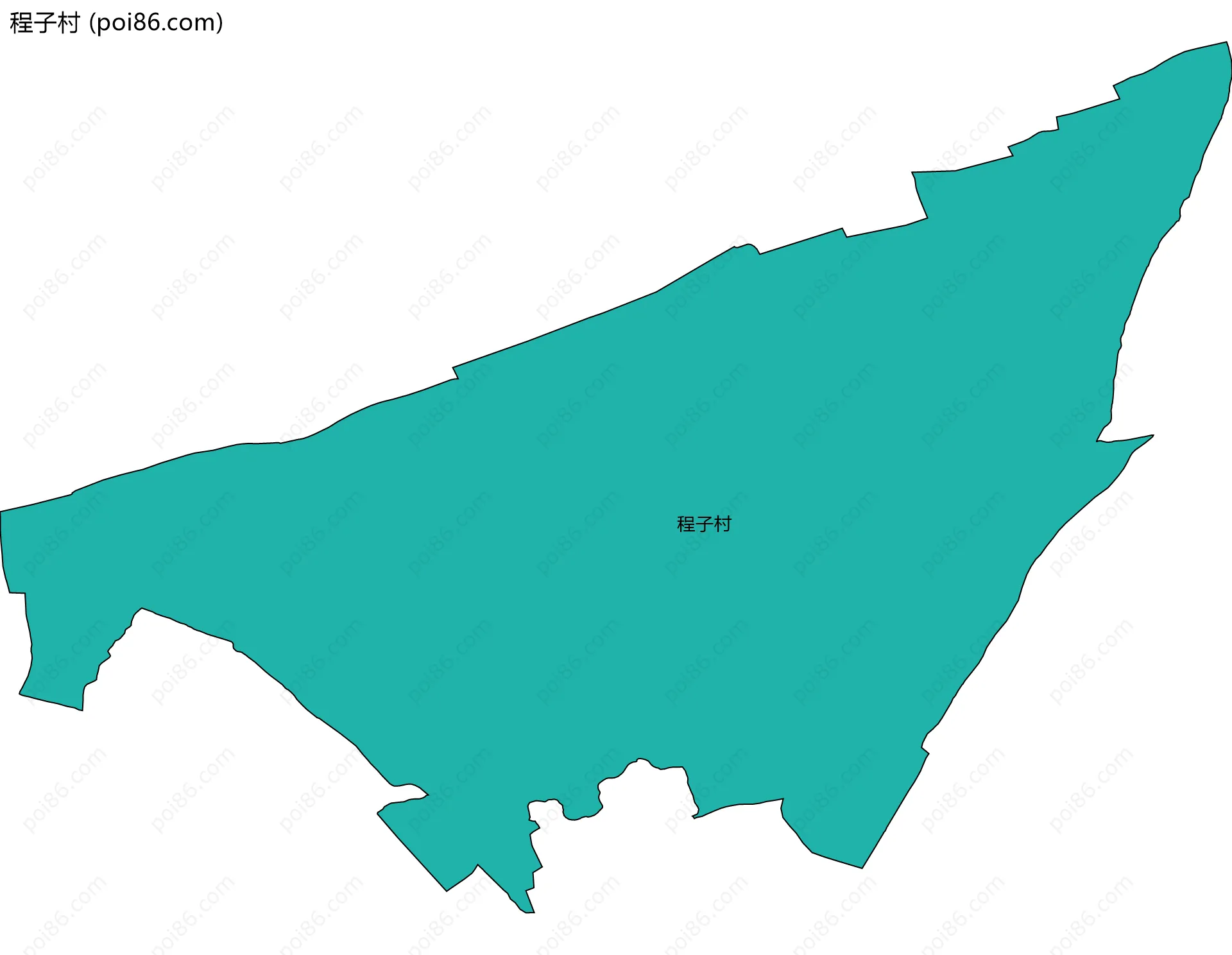 程子村边界地图