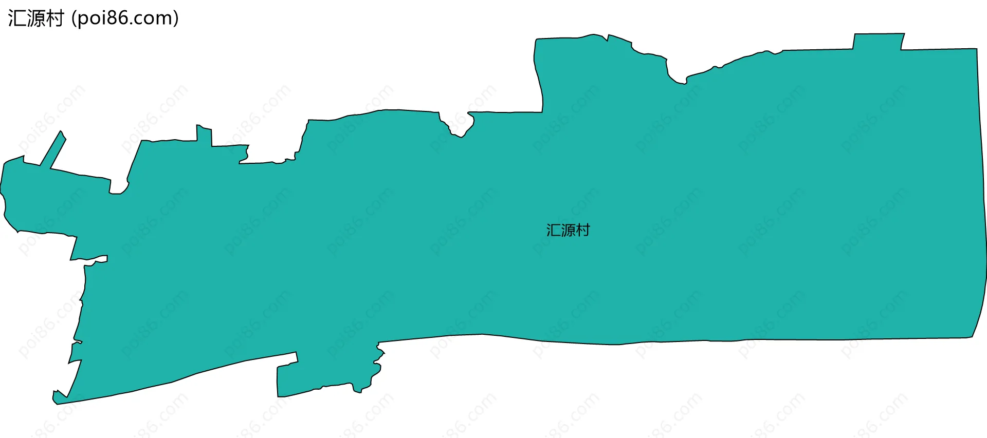 汇源村边界地图