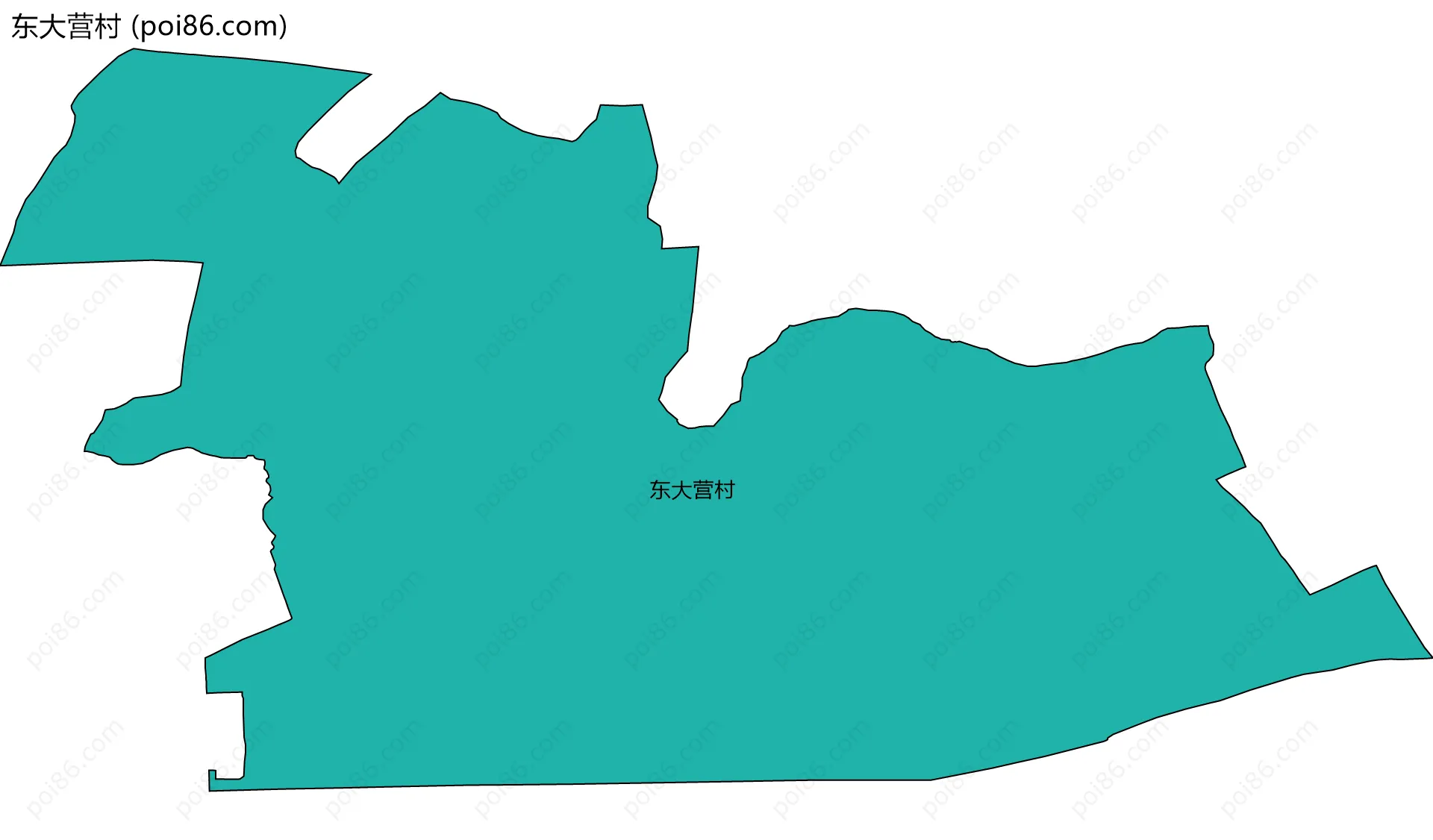 东大营村边界地图