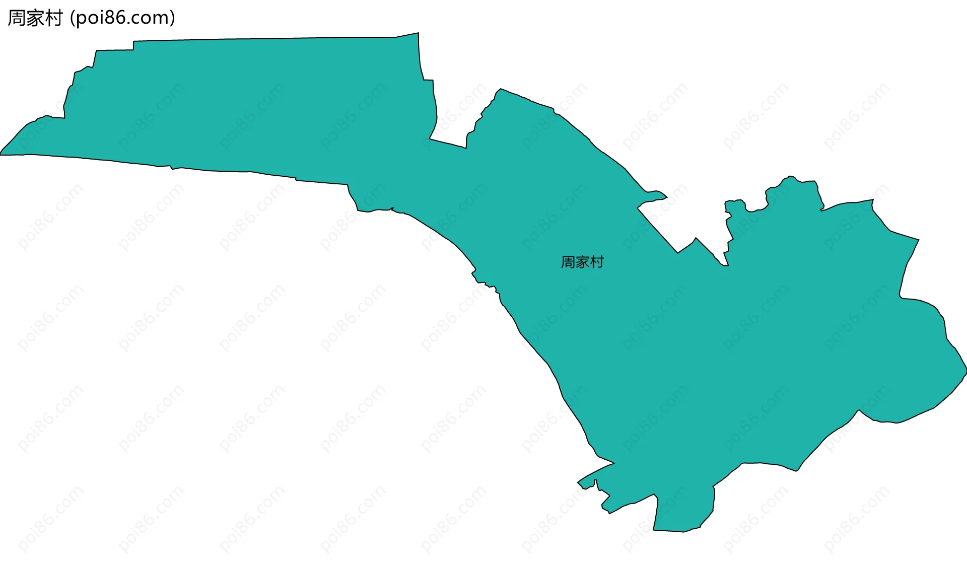 周家村边界地图