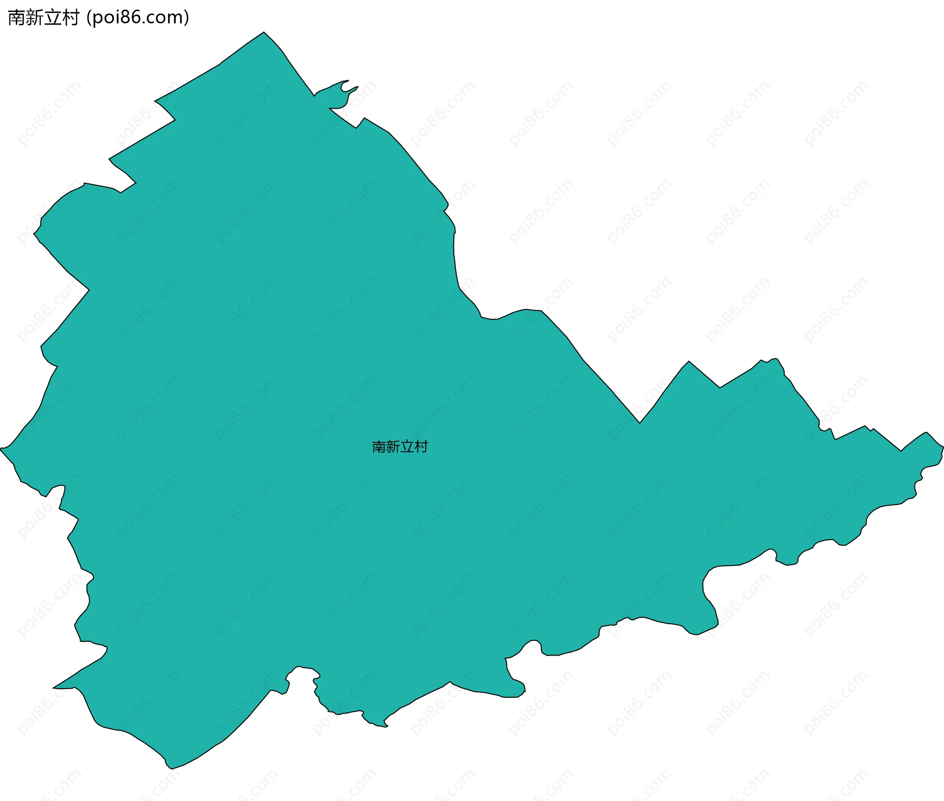 南新立村边界地图