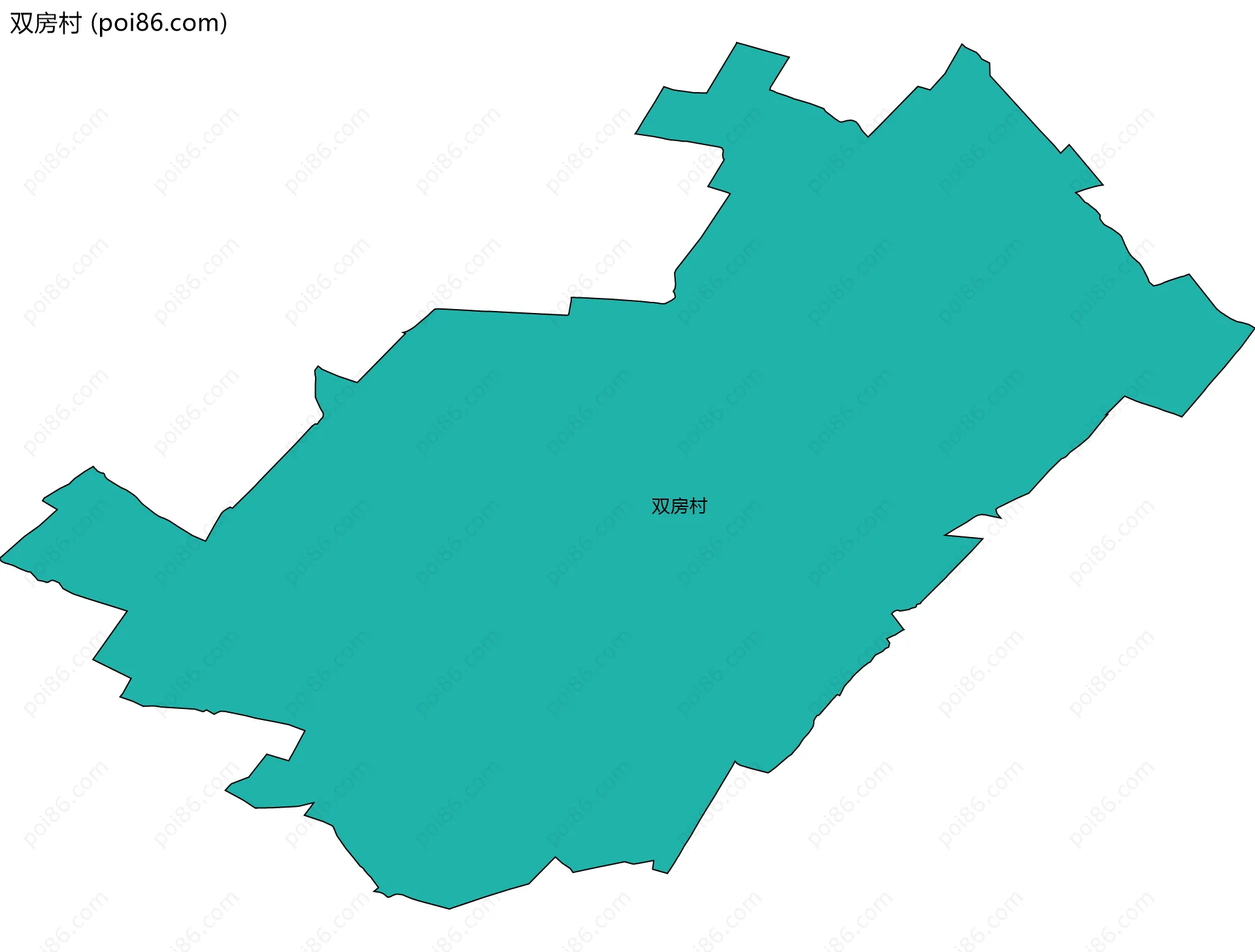 双房村边界地图