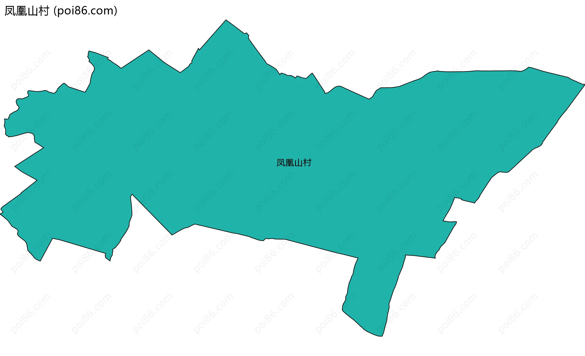 凤凰山村边界地图