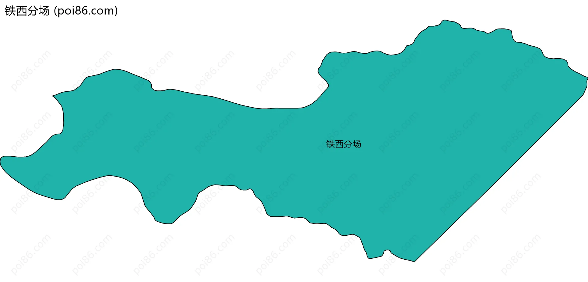 铁西分场边界地图