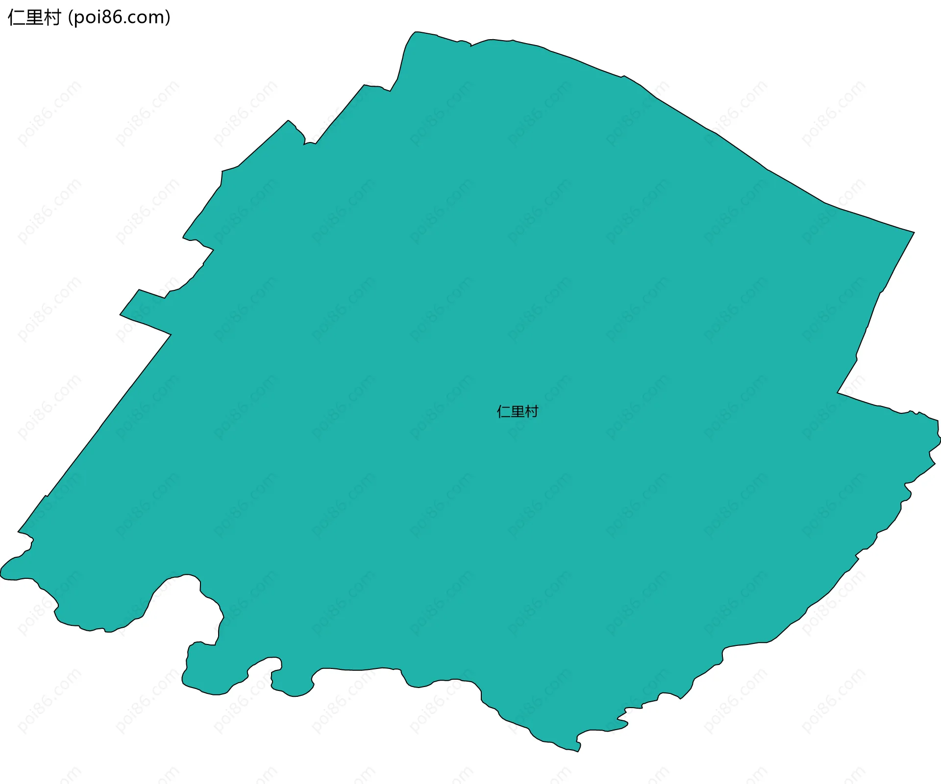 仁里村边界地图