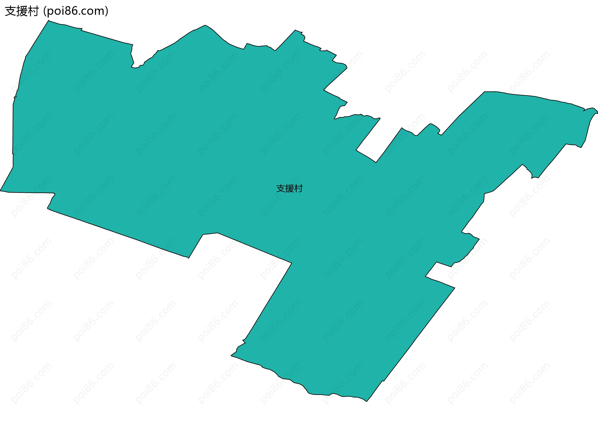 支援村边界地图