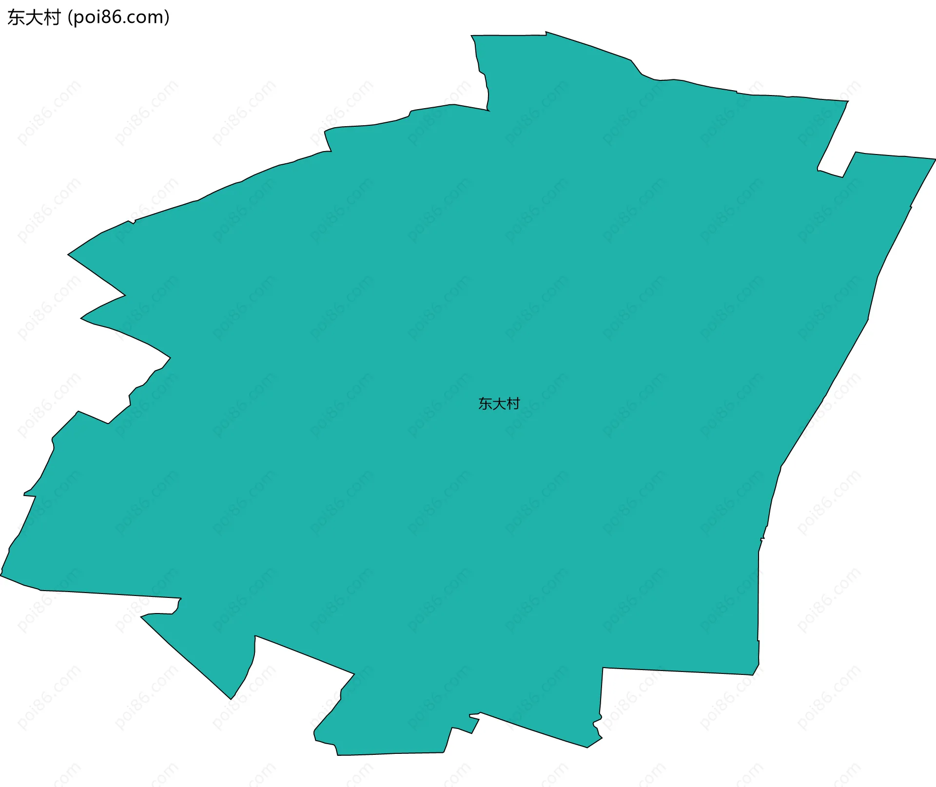 东大村边界地图