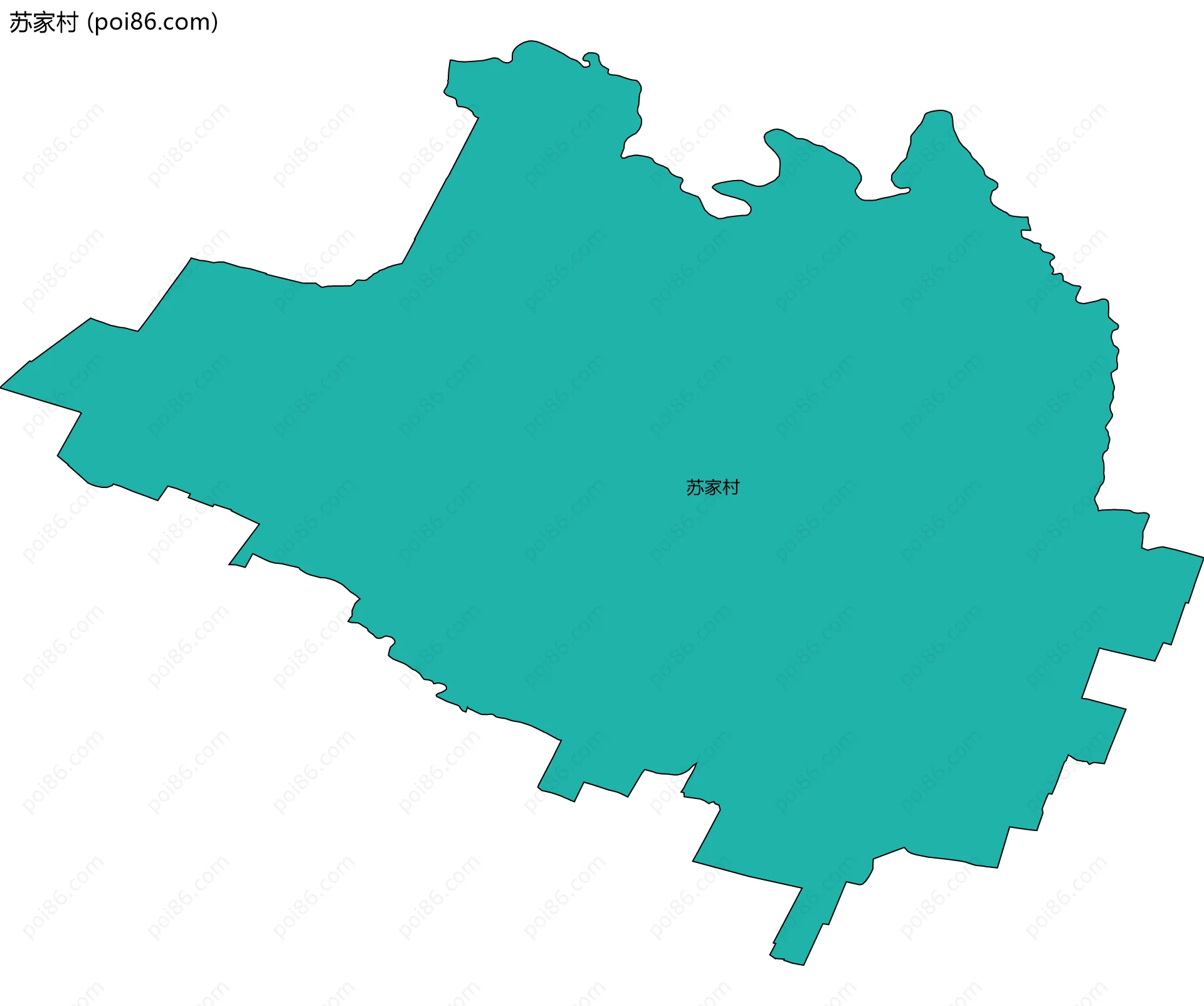 苏家村边界地图