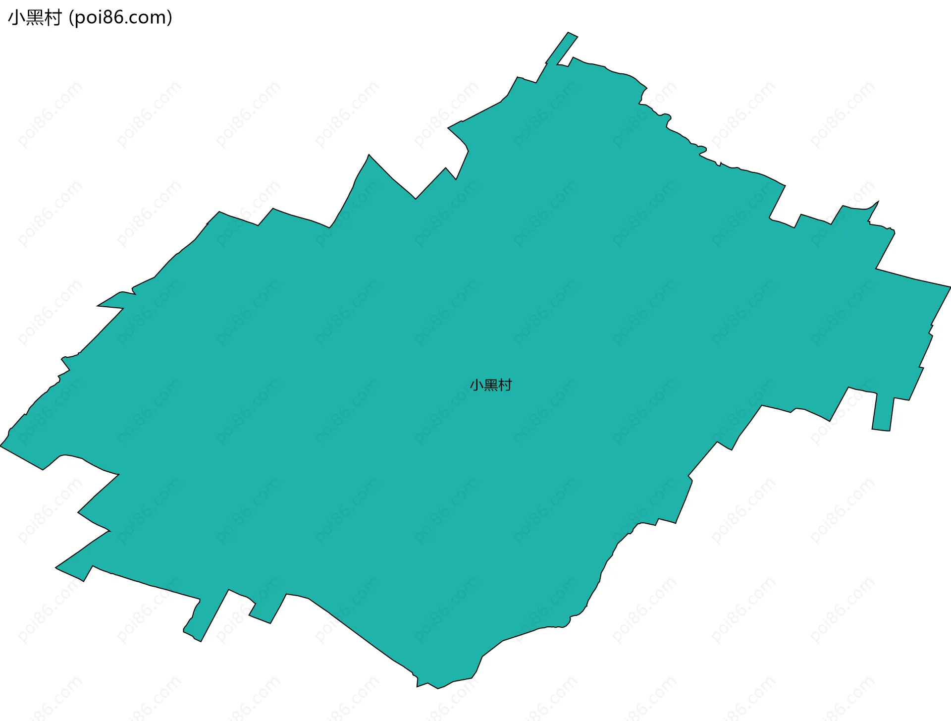 小黑村边界地图